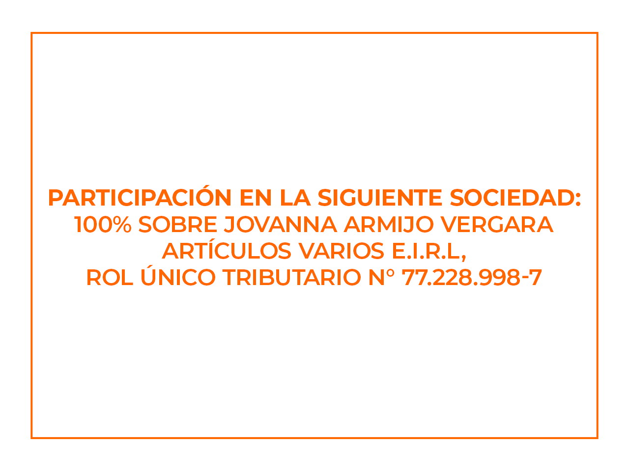Derechos de Sociedades - Deudor Jovanna Armijo
