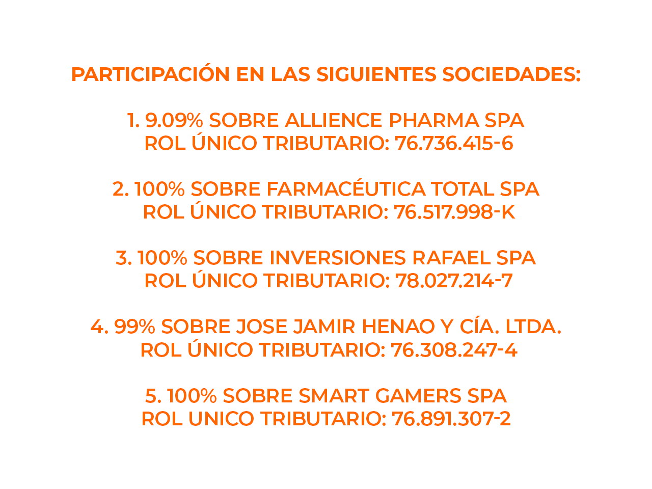 Derechos de Sociedades - Deudor Rodrigo Jara